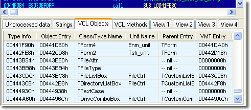 Borland VCL objects Borland VCL objects