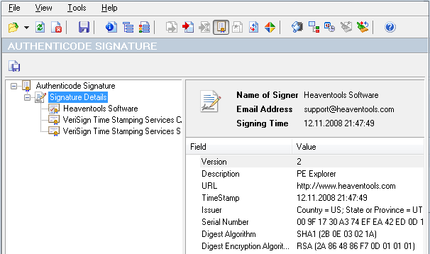 Digital Signature Viewer
