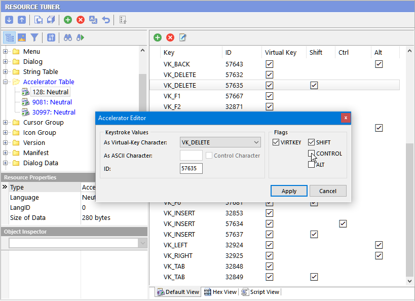 Make changes to key flags