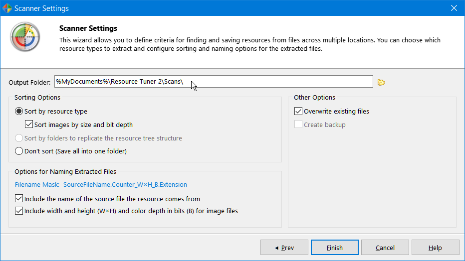Sorting and naming options for saved resources Sorting and naming options for saved resources
