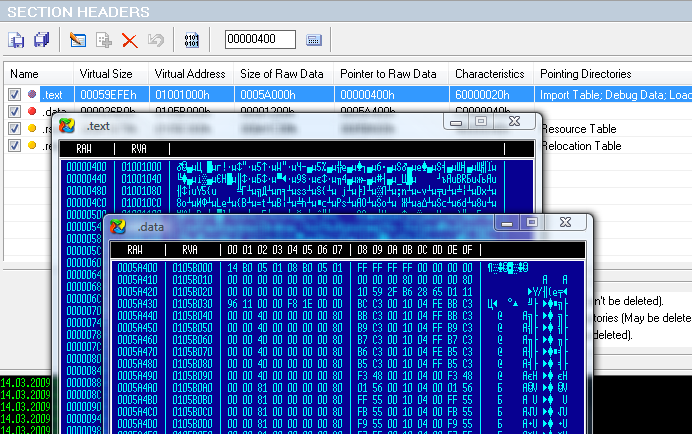 Section Headers Viewer Section Headers Viewer