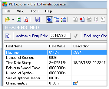 PE Header Viewer